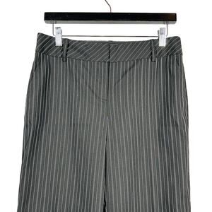 Ann Taylor LOFT Trousers Pinstripe Pant Casual Career EUC Black White - 6